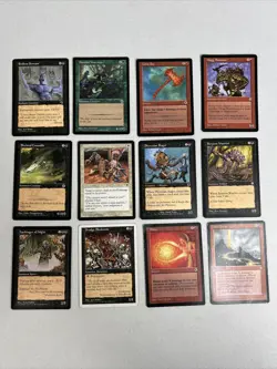 1997 Magic The Gathering Lot of 12 Cards Game Used Vintage Collectable - Image 1