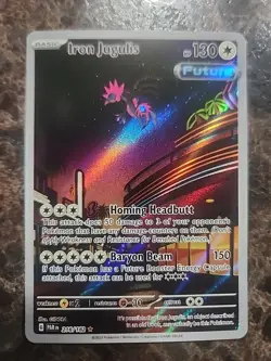Iron Jugulis 216/182 SV04: Paradox Rift Holo Pokemon card - Image 1