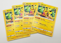 Pikachu 052/196 x4 4x Pokemon Cards Lost Origin 2022 Playset - Image 1