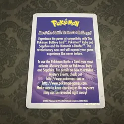 Pokemon Battle E Card Instruction e-Reader Card - For GBA Nintendo - Image 2