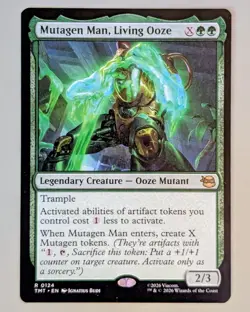 Mutagen Man, Living Ooze - Teenage Mutant Ninja Turtles #124 Rare - Mint - MtG - Image 1