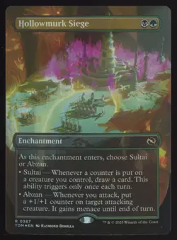 MTG Tarkir: Dragonstorm Hollowmurk Siege (Borderless) #387 Foil Rare - Image 1