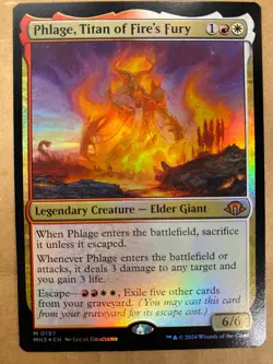 MTG 1x FOIL Phlage, Titan of Fire's Fury 197 Modern Horizons 3 Magic the x1 NM - Image 1