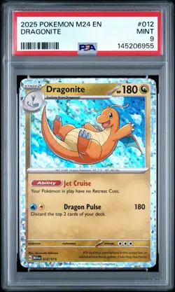 Pokemon TCG McDonald’s Collection Dragonite Holo PSA 9 Mint - Image 1