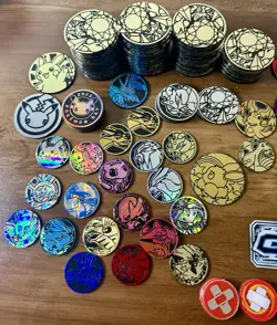 Pokemon TCG Coin Lot - LOT OF 110+ Pokemon Coins - Image 2