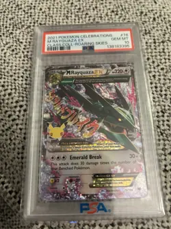 M Rayquaza EX 76/108 Mega 2021 Pokemon Celebrations Classic Collection PSA 10 - Image 1