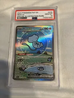 PSA 10 Pokemon card Bubble Mew EX 232/091 Paldean Fates - Image 1