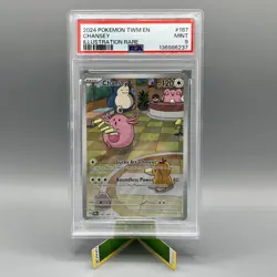 2024 Pokemon TWM EnN Chansey Illustration Rare 187/167 - Image 1