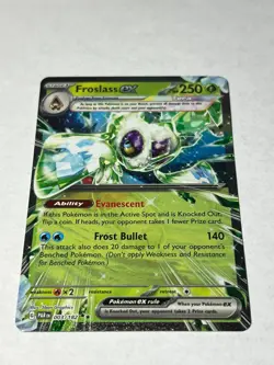 Pokemon TCG Froslass ex 003/182 Paradox Rift Holo Double Rare NM - Image 1
