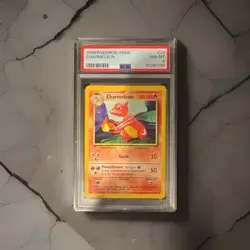 Pokemon Charmeleon Uncommon Base Set 1999 Stage 1 #24/102 PSA 8 Flame - Image 1