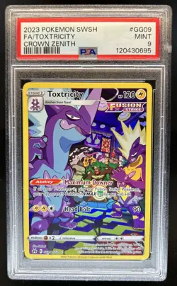 2023 Pokemon SWSH Crown Zenith Toxtricity Galarian Gallery #GG09/GG70 PSA 9 - Image 1