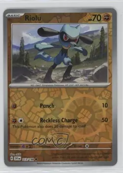 Riolu Reverse Foil Pokemon Scarlet & Violet Base Set SV1 #113 - Image 1