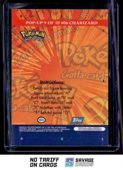 2000 Pokemon Series 3 Pop-Up Charizard #9 - Image 2