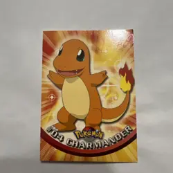 Charmander #04 Pokemon TOPPS Series 1 TV Animation - Image 1