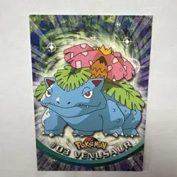 1999 Topps Pokemon TCG Venusaur #03 Non-Holo TV Series 1 Blue Logo - Image 1