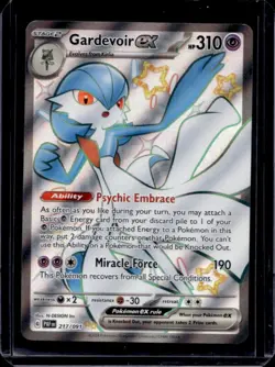 2024 Pokemon Paldean Fates Gardevoir ex #217/091 - Image 1
