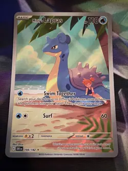 Pokemon TCG Misty's Lapras Destined Rivals 194/182 Illustration Rare - Image 1