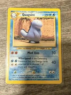 Pokemon Quagsire Common Neo Revelation 48/64 MP - Image 1