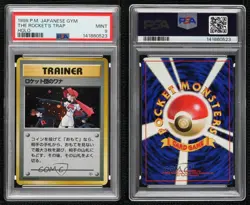 The Rocket's Trap Holo Japanese Pokemon Gym Expansion 1: Leaders' Stadium PSA 9 - Image 3