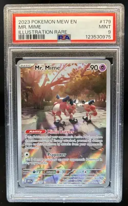 2023 Pokemon SV 151 Mr. Mime #179/165 PSA 9 - Image 1