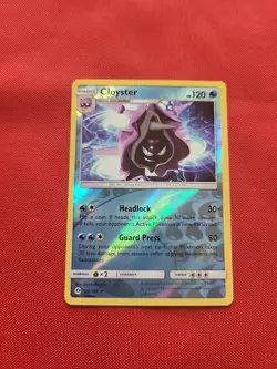 Pokemon: Cloyster #34/149 Sun & Moon Base SM 2017 Reverse Holo - LP - E1 - Image 1
