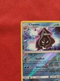 Pokemon: Cloyster #34/149 Sun & Moon Base SM 2017 Reverse Holo - LP - E1 - Image 4