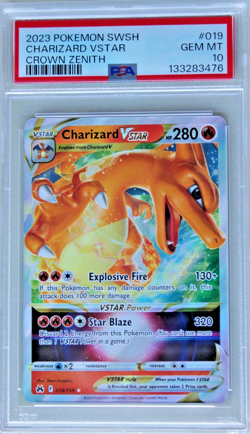 PSA 10 CHARIZARD VSTAR 2023 Pokemon Crown Zenith #019 - Image 1