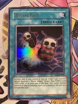 (AA) Yugioh Worm Bait Video Game Promo Ultra Rare TF04-EN002 MP - Image 1