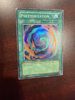 Polymerization YuGiOh! LOB-059 Super Rare Unlimited Original Print Holo Card LP - Image 1