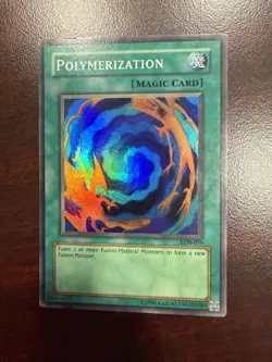 Polymerization YuGiOh! LOB-059 Super Rare Unlimited Original Print Holo Card LP - Image 2