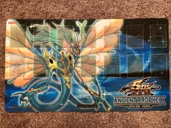 Yugioh Ancient Fairy Dragon Ancient Prophecy Playmat Mat - Image 1