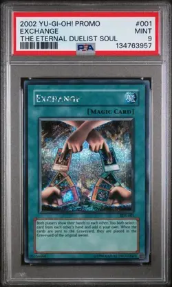 2002 Yu-Gi-Oh! Exchange EDS-001 Secret Rare Promo PSA 9 Original Vintage - Image 1