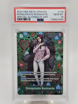2024 One Piece OP09 Donquixote Rosinante SP Alternate Art PSA 10 - Image 1