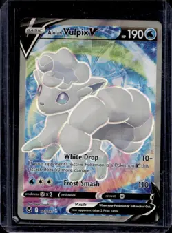 2022 Pokemon SWSH Silver Tempest Alolan Vulpix V #173/195 - Image 1