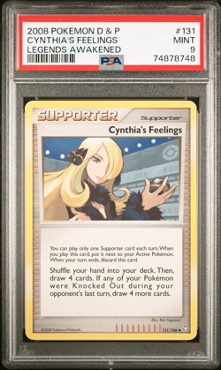 Pokemon Cynthia's Feelings 131/146 Legends Awakened - PSA MINT 9 - POP of only 7 - Image 1