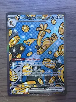 Pokemon Gholdengo ex Special Illustration Rare SV Prismatic 164/131 Holo English - Image 1