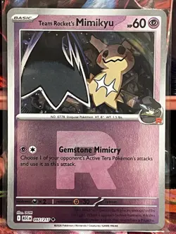 Pokemon TCG Team Rockets Mimikyu 097/217 Reverse Holo “R” NM Ascended Heroes - Image 1