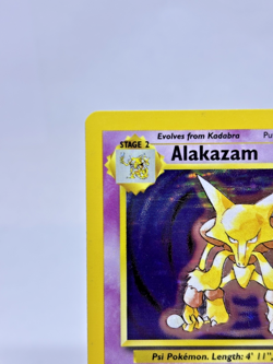Alakazam 001/102 Pokemon Base Set Holo Moderately Played Unlimited Edition - Image 2