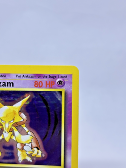 Alakazam 001/102 Pokemon Base Set Holo Moderately Played Unlimited Edition - Image 3