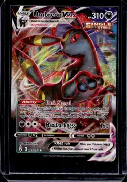 2021 Pokemon SWSH Evolving Skies Umbreon VMAX #095/203 - Image 1