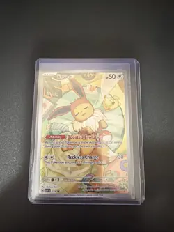 Eevee 173 Sv: Pokemon Prismatic Evolutions Black Star Promo Holo Pokemon TCG - Image 1