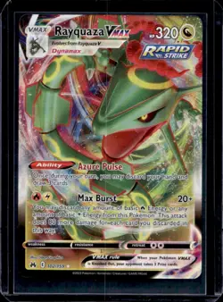 2023 Pokemon SWSH Crown Zenith Rayquaza VMAX #102/159 - Image 1