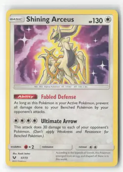 #Shining Arceus #57/73 Shiny Holo Rare,Holo Near Mint or Better Pokemon - Image 1