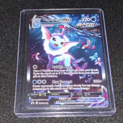 Vaporeon VMAX SWSH182 Promo Full Art Holo Pokemon TCG English Sword & Shield - Image 1