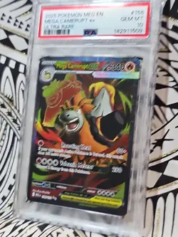 MEGA EVOLUTIONS CAMERUPT EX 156 PSA 10 GEM 2025 POKEMON UR (509) FREE SHIPPING! - Image 4