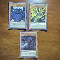 Yu-Gi-Oh! Obelisk, Slifer & Ra TN19 Limited Edition Holo 3 Card Lot - Image 1