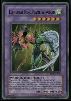 Elemental HERO Flame Wingman Super Rare Duelist Pack 1: Jaden Yuki DP1-EN010 NM - Image 1