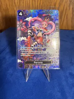 One Piece PERONA #OP06-093 OP14 SP Alternate Art The Azure Sea's Seven~English - Image 1