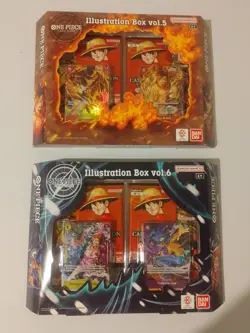 One Piece TCG Illustration Box Vol 5 and Vol 6 BUNDLE FACTORY SEALED - Image 1