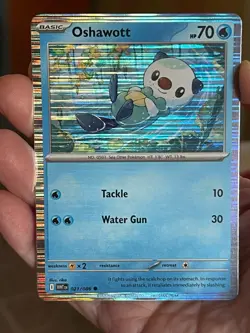POKEMON OSHAWOTT 021/086 COMMON HOLOFOIL WHITE FLARE NM CARD - Image 1